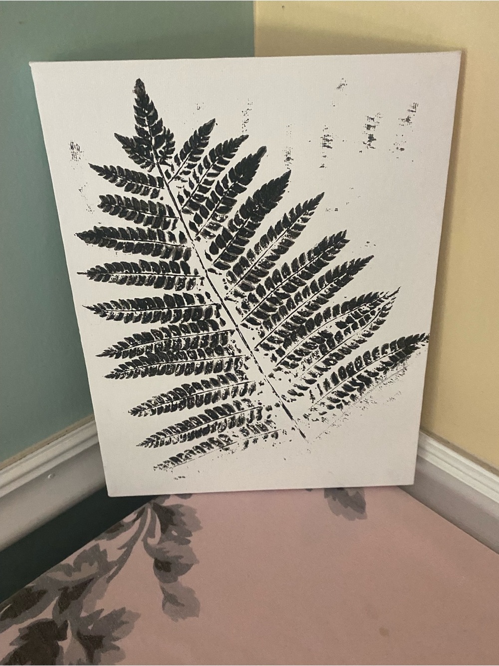 💚 botanical Fern print 💚 acrylic paint on canvas by @heatherellio825 Nature nut